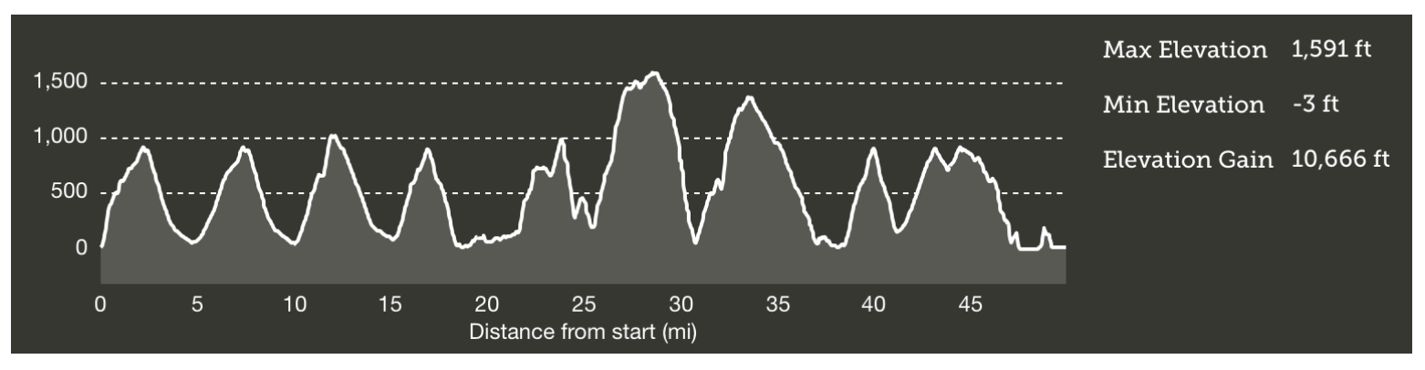 Profil du TNF Endurance Challenge