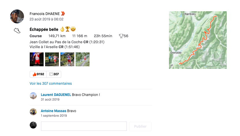 Francois d'haene echappée belle