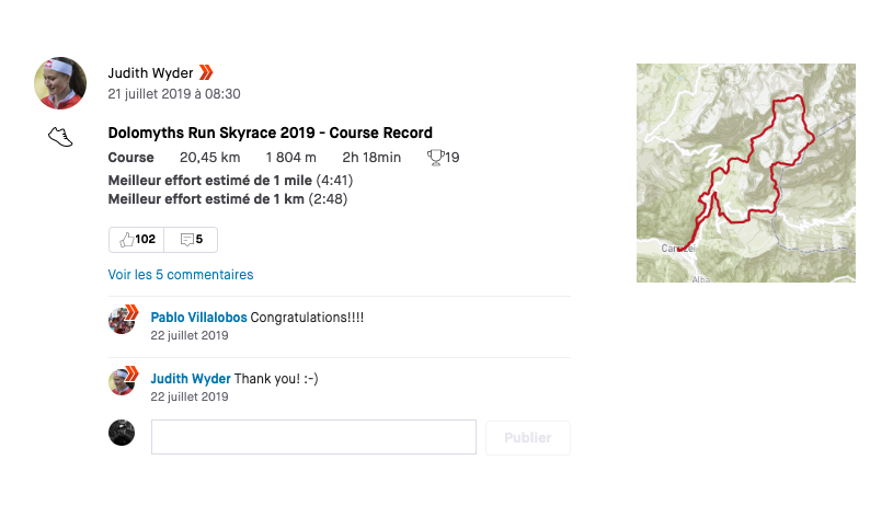 Judith Wyder Dolomyth Sky Race